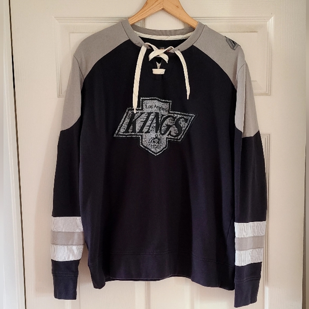 Majestic Black and Gray Crewneck Sweaters